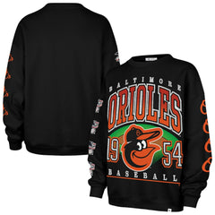 Baltimore Orioles '47 Women's Trendy Team Go Big Oversized Sweatshirt - Black - 47 brand Discount