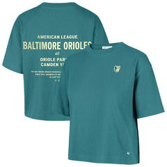Baltimore Orioles '47 Women's Contemporary Basics Leon City T-Shirt - Teal - 47 brand Discount