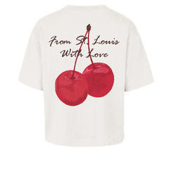 St. Louis Cardinals '47 Women's Love Letter Reed City T-Shirt - Cream - 47 brand Lifestyle