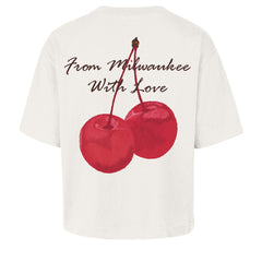 Milwaukee Brewers '47 Women's Love Letter Reed City T-Shirt - Cream - 47 brand Online