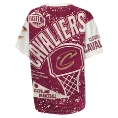 Cleveland Cavaliers Outerstuff Youth Top Player All-Over-Print T-Shirt Cream