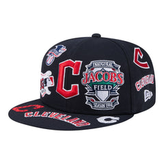 Cleveland Guardians New Era All Over 59FIFTY Fitted Hat - Navy - New Era Sale