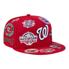 Washington Nationals New Era All Over 59FIFTY Fitted Hat - Red - New Era Discount