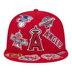 Los Angeles Angels New Era All Over 59FIFTY Fitted Hat - Red - New Era Sale