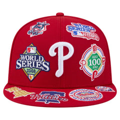 Philadelphia Phillies New Era All Over 59FIFTY Fitted Hat - Red - New Era Discount