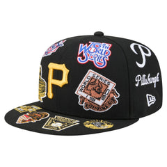 Pittsburgh Pirates New Era All Over 59FIFTY Fitted Hat - Black - New Era Lifestyle