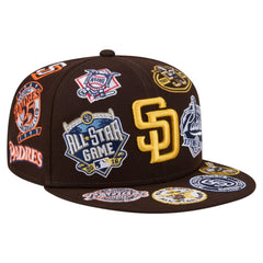 San Diego Padres New Era All Over 59FIFTY Fitted Hat - Brown - New Era Sale