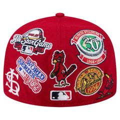 St. Louis Cardinals New Era All Over 59FIFTY Fitted Hat - Red - New Era Online