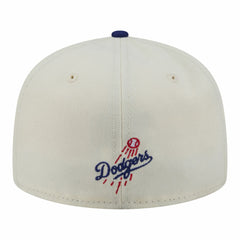 Los Angeles Dodgers New Era Two-Tone Stitch 59FIFTY Fitted Hat - Cream - New Era Online