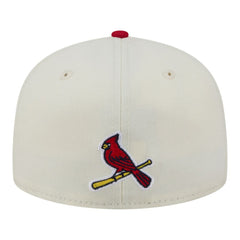 St. Louis Cardinals New Era Two-Tone Stitch 59FIFTY Fitted Hat - Cream - New Era Sale