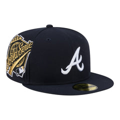 Atlanta Braves New Era Hidden Hit 59FIFTY Fitted Hat - Navy - New Era Discount