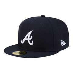 Atlanta Braves New Era Hidden Hit 59FIFTY Fitted Hat - Navy - New Era Discount