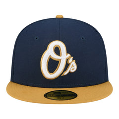 Baltimore Orioles New Era Two-Tone Color Pack 59FIFTY Fitted Hat - Navy/Khaki - New Era Lifestyle