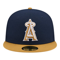 Los Angeles Angels New Era Two-Tone Color Pack 59FIFTY Fitted Hat - Navy/Khaki - New Era Online