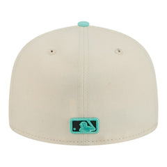 New York Yankees New Era Two-Tone Color Pack 59FIFTY Fitted Hat - Light Beige/Turquoise - New Era Online