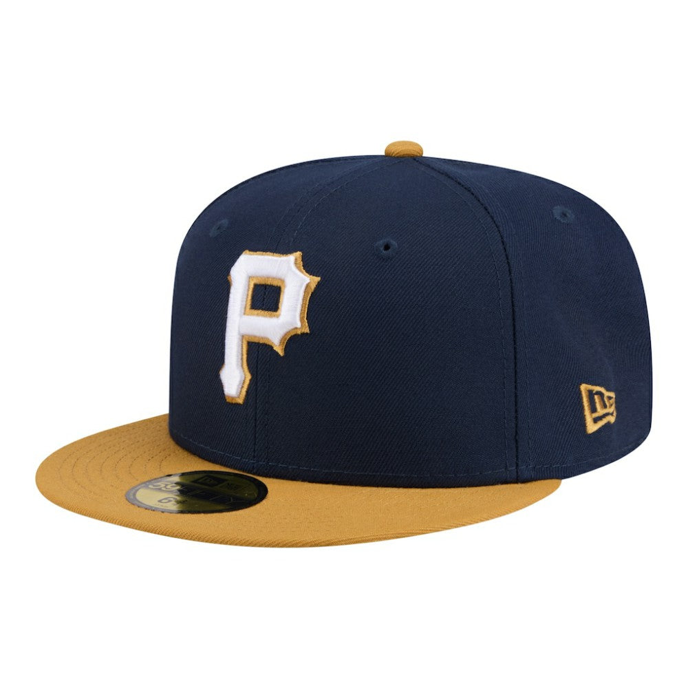 Pittsburgh Pirates New Era Two-Tone Color Pack 59FIFTY Fitted Hat - Navy/Khaki - New Era on Sale