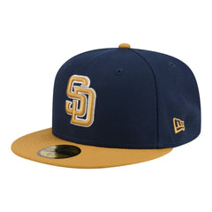 San Diego Padres New Era Two-Tone Color Pack 59FIFTY Fitted Hat - Navy/Khaki - New Era Lifestyle