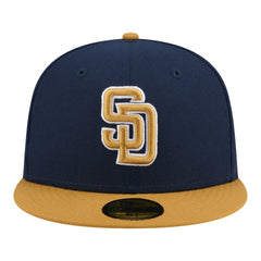 San Diego Padres New Era Two-Tone Color Pack 59FIFTY Fitted Hat - Navy/Khaki - New Era Lifestyle