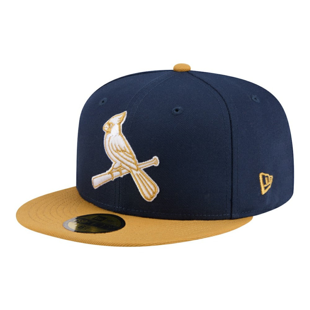 St. Louis Cardinals New Era Two-Tone Color Pack 59FIFTY Fitted Hat - Navy/Khaki - New Era Discount
