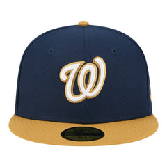 Washington Nationals New Era Two-Tone Color Pack 59FIFTY Fitted Hat - Navy/Khaki - New Era Lifestyle