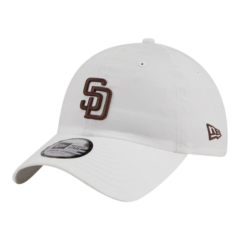 San Diego Padres New Era Ripstop Casual Classic Adjustable Hat - White - New Era Lifestyle