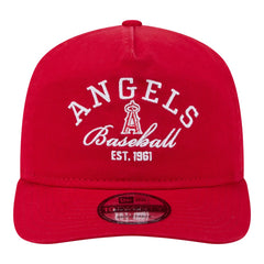 Los Angeles Angels New Era Stacked 19TWENTY Adjustable Hat - Red - New Era on Sale