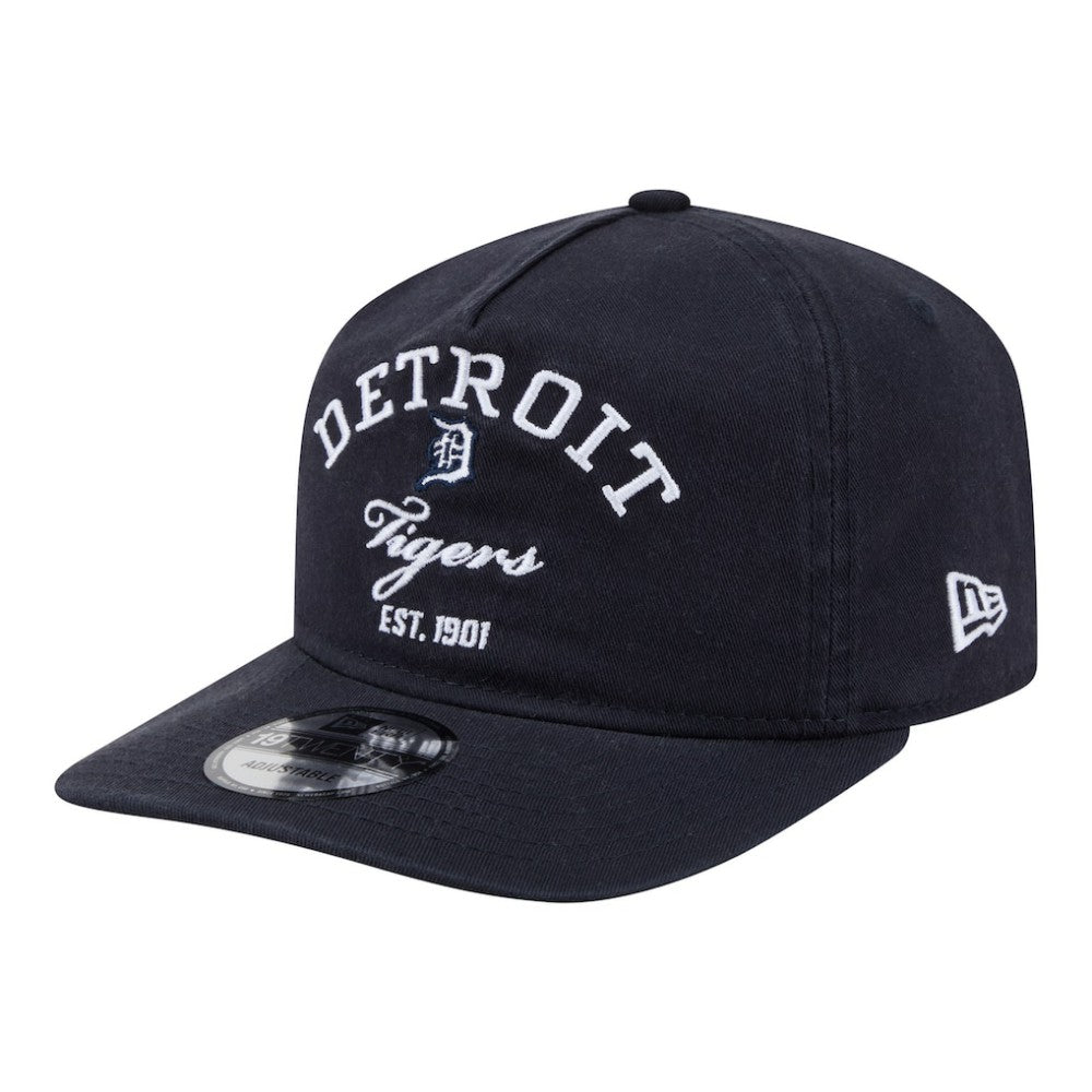Detroit Tigers New Era Stacked 19TWENTY Adjustable Hat - Navy - New Era Discount