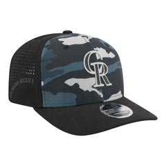 Colorado Rockies New Era Tonal Camo 9SEVENTY Stretch-Snap Hat - Black - New Era on Sale