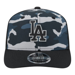 Los Angeles Dodgers New Era Tonal Camo 9SEVENTY Stretch-Snap Hat - Black - New Era Lifestyle