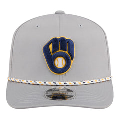 Milwaukee Brewers New Era Sport Rope 9SEVENTY Adjustable Hat - Gray - New Era Online