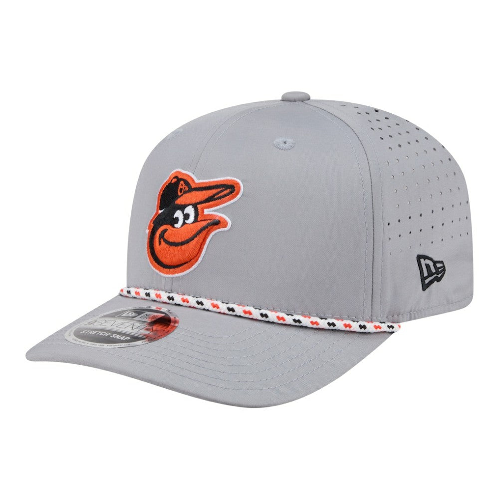 Baltimore Orioles New Era Sport Rope 9SEVENTY Adjustable Hat - Gray - New Era Discount