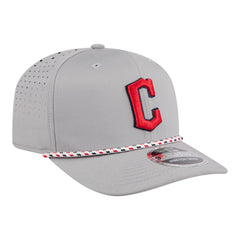 Cleveland Guardians New Era Sport Rope 9SEVENTY Adjustable Hat - Gray - New Era Online