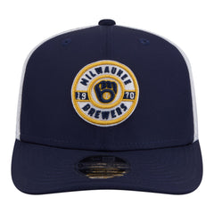 Milwaukee Brewers New Era Active 9SEVENTY Adjustable Trucker Hat - Navy - New Era Lifestyle