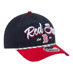 Boston Red Sox New Era Team Loyal 9FORTY M-Crown Adjustable Hat - Navy/Red - New Era Online
