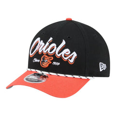 Baltimore Orioles New Era Team Loyal 9FORTY M-Crown Adjustable Hat - Black/Orange - New Era Lifestyle