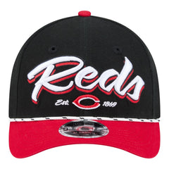 Cincinnati Reds New Era Team Loyal 9FORTY M-Crown Adjustable Hat - Black/Red - New Era Lifestyle