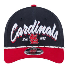 St. Louis Cardinals New Era Team Loyal 9FORTY M-Crown Adjustable Hat - Navy/Red - New Era Lifestyle