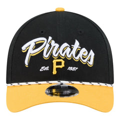 Pittsburgh Pirates New Era Team Loyal 9FORTY M-Crown Adjustable Hat - Black/Gold - New Era Online