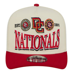Washington Nationals New Era Throwback Tri-Hit A-Frame 9FIFTY Adjustable Hat - Cream - New Era Discount