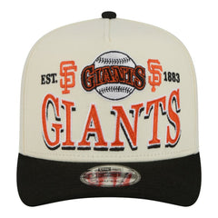 San Francisco Giants New Era Throwback Tri-Hit A-Frame 9FIFTY Adjustable Hat - Cream - New Era Online