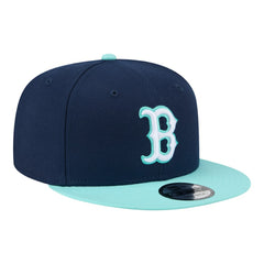 Boston Red Sox New Era Two-Tone Color Pack 9FIFTY Snapback Hat - Navy/Turquoise - New Era Lifestyle