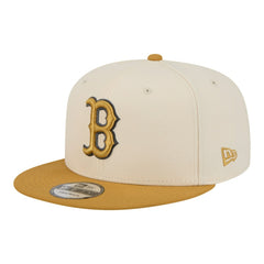 Boston Red Sox New Era Two-Tone Color Pack 9FIFTY Snapback Hat - Light Beige/Khaki - New Era Online