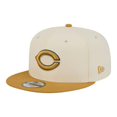 Cincinnati Reds New Era 2-Tone Color Pack 9FIFTY Snapback Hat - Light Beige/Khaki - New Era Lifestyle