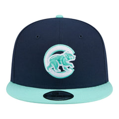 Chicago Cubs New Era 2-Tone Color Pack 9FIFTY Snapback Hat - Navy/Turquoise - New Era Lifestyle