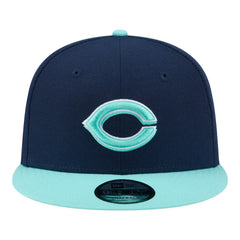 Cincinnati Reds New Era 2-Tone Color Pack 9FIFTY Snapback Hat - Navy/Turquoise - New Era on Sale