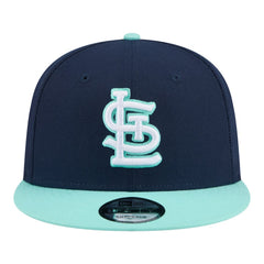 St. Louis Cardinals New Era 2-Tone Color Pack 9FIFTY Snapback Hat - Navy/Turquoise - New Era Discount