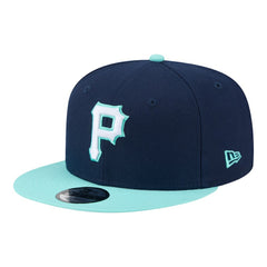 Pittsburgh Pirates New Era Two-Tone Color Pack 9FIFTY Snapback Hat - Navy/Turquoise - New Era Online