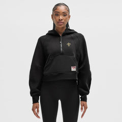 New Orleans Saints lululemon Women's Scuba Oversized Half-Zip Hoodie Black
