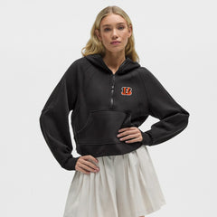 Cincinnati Bengals lululemon Women's Scuba Oversized Half-Zip Hoodie Black