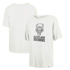 47 brand Cleveland Browns '47 Women's Dawg Pound XL Premier Sadie Oversized T-Shirt Cream